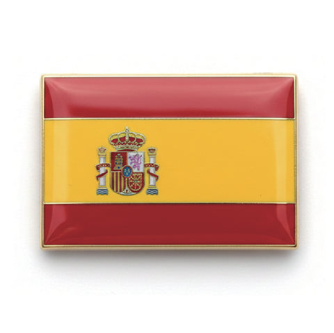World Cup Flag Metal Badge - Spain