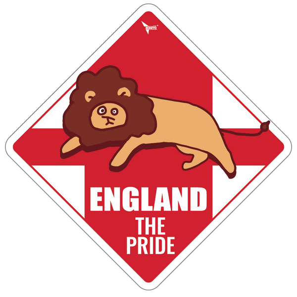 World Cup Rhombus Car Stickers - England
