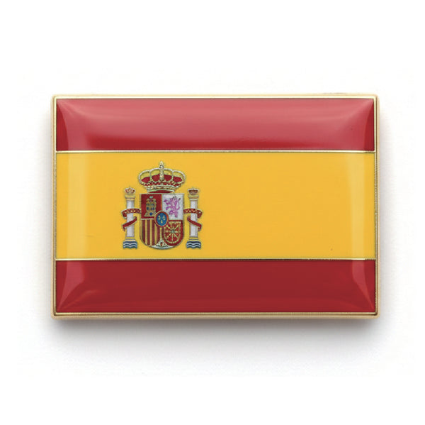 World Cup Flag Metal Badge - Spain